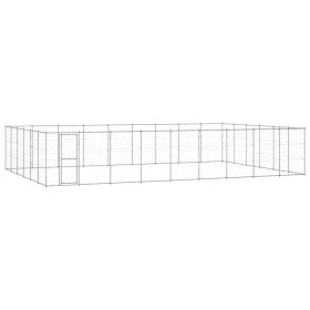 Outdoor Dog Kennel Galvanized Steel 703.3 ft²