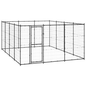 Outdoor Dog Kennel Steel 156.3 ft²