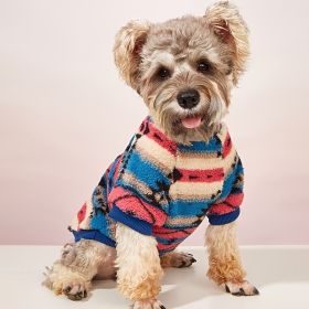 Pet Sweater; Warm Dog Sweater Cat Hoodie For Cold Weather; Floral Print Dog Apparel(Small & Medium) (Color: Mixed Color, size: L)