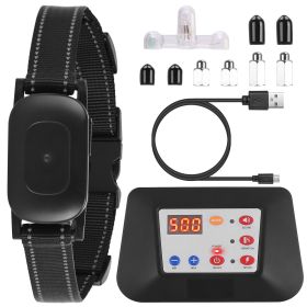 990FT Radius Dog Training Collar Wireless Fence IPX6 Waterproof Pet Beep Vibration Electric Shock Fence System 3 Channels Rechargeable Transmitter Rec (type: DogFence(With1Collar))